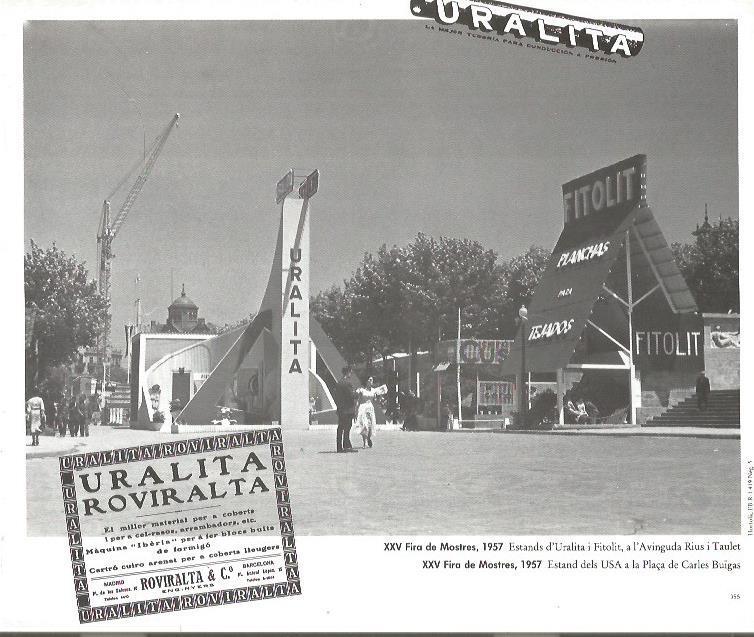 LAMINA V02501: XXV Fira de Mostres 1957. Estands Uralita y Fitolit