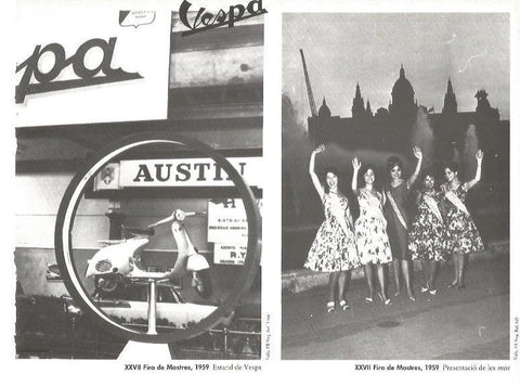 LAMINA V02515: XXVII Fira de Mostres 1959. Estand Vespa y presentacion de las misses