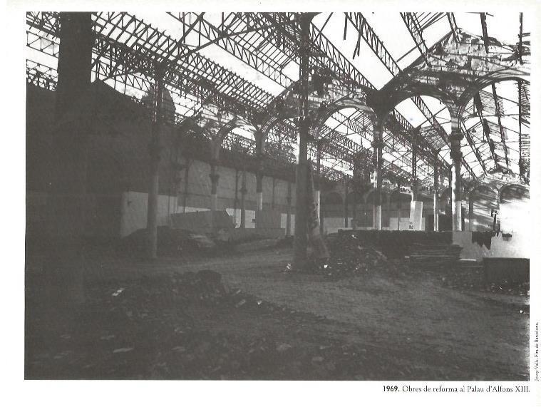 LAMINA V02517: 1969. Obras de reforma del Palau Alfons XIII