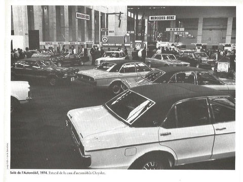 LAMINA V02518: Salon del automobil 1974. Estand Chrysler