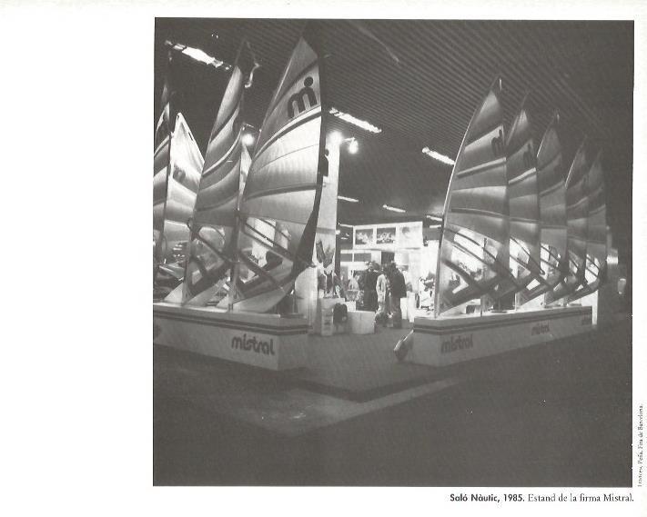 LAMINA V02520: Salon Nautico 1985. Estand Mistral