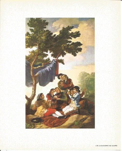 LAMINA V02119: Los jugadores de naipes por Goya