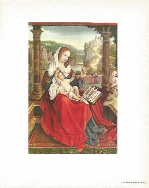 LAMINA V02130: La Virgen con el Niño por Bernard van Orley