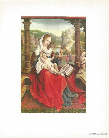 LAMINA V02130: La Virgen con el Niño por Bernard van Orley