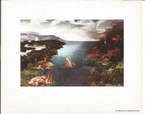 LAMINA V02089: El paso de la laguna estigia  por Joachim Patinir
