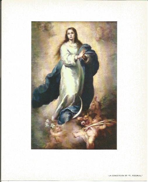 LAMINA V02092: La Concepcion de El Escorial por Murillo