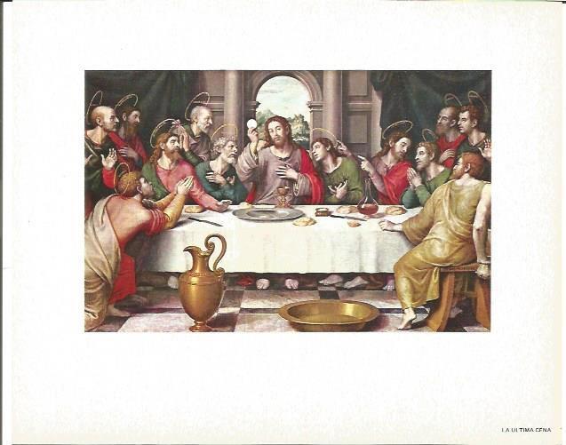 LAMINA V02093: La ultima cena por Juan de Juanes