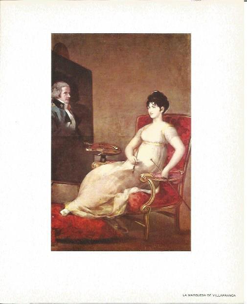 LAMINA V02097: La Marquesa de Villafranca por Goya