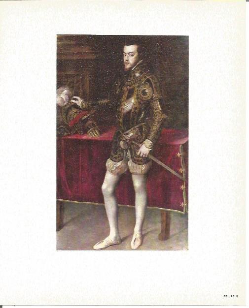 LAMINA V02098: Felipe II por Tiziano