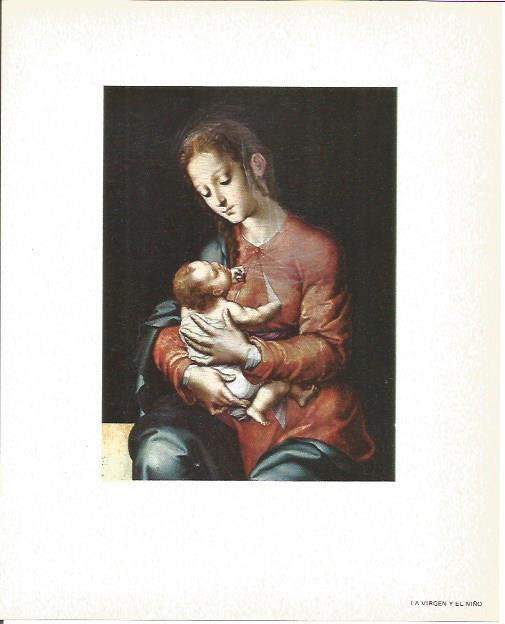 LAMINA V02105: La Virgen y el Niño por Luis de Morales