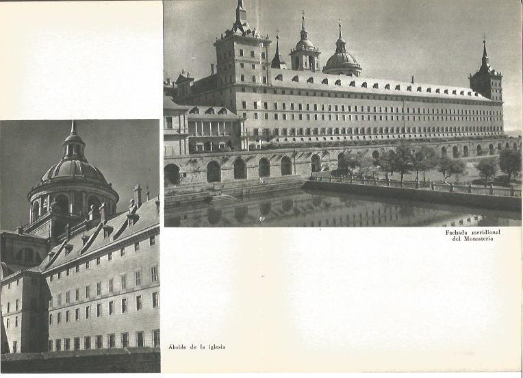 LAMINA V02003: El Escorial. Fachada meridional y abside de la iglesia