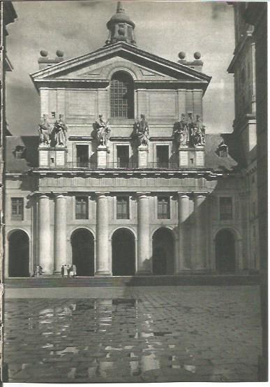 LAMINA V02004: El Escorial. Portico de la iglesia