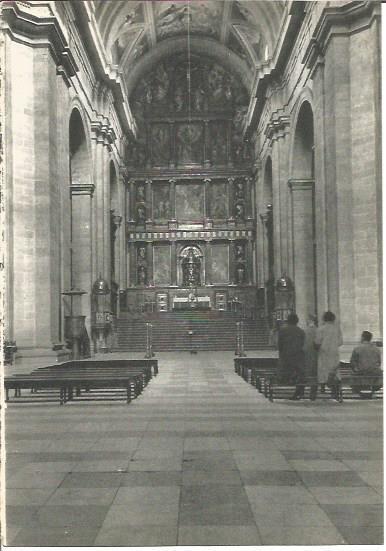 LAMINA V02005: El Escorial. Nave de la iglesiaa, Capilla Mayor
