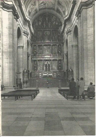 LAMINA V02005: El Escorial. Nave de la iglesiaa, Capilla Mayor