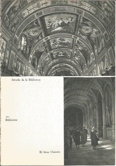 LAMINA V02013: El Escorial. Boveda de la biblioteca y El Gran Claustro