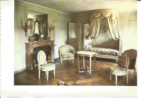 LAMINA V01994: Versalles. Habitacion de la Reina en el pequeño trianon