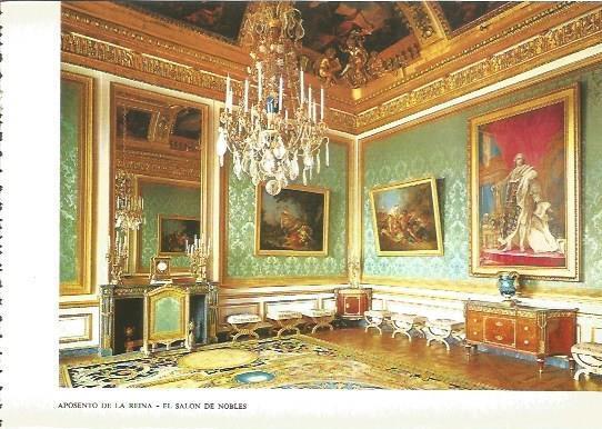 LAMINA V01973: Versalles. Salon de nobles, aposento de la Reina