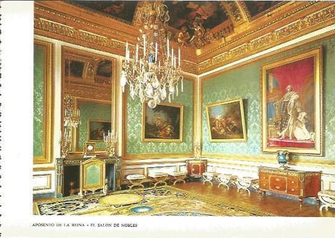 LAMINA V01973: Versalles. Salon de nobles, aposento de la Reina