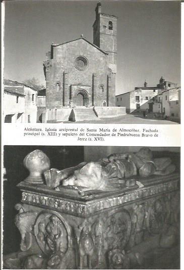 LAMINA V02062: Caceres. Iglesia de Santa Maria de Almocobar y sepulcro del Comendador Bravo de Jerez en Alcantara