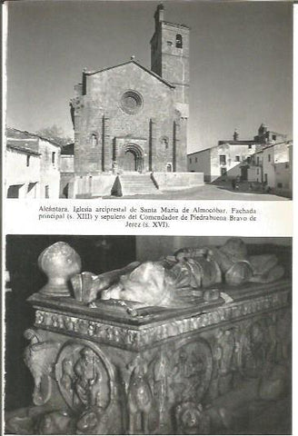 LAMINA V02062: Caceres. Iglesia de Santa Maria de Almocobar y sepulcro del Comendador Bravo de Jerez en Alcantara