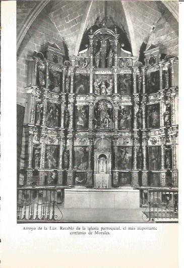 LAMINA V02064: Caceres. Retablo iglesia parroquial por Morales, Arroyo de la Luz