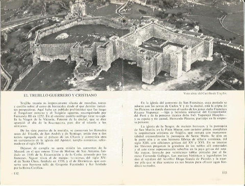 LAMINA V02072: Caceres. Vista aerea del Castillo de Trujillo