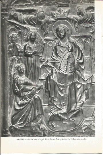 LAMINA V02079: Caceres. Detalle de las puertas de cobre del Monasterio de Guadalupe