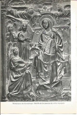 LAMINA V02079: Caceres. Detalle de las puertas de cobre del Monasterio de Guadalupe