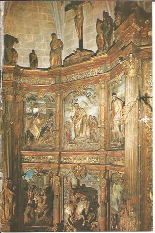 LAMINA V02034: Caceres. Retablo iglesia de Santiago por Berruguete