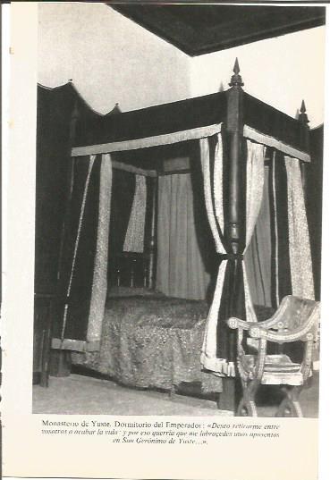 LAMINA V02048: Caceres. Dormitorio del Emperador en Monasterio de Yuste