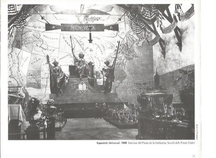 LAMINA V02350: Exposicio Universal 1888. Seccion de Estados Unidos