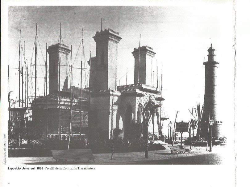 LAMINA V02353: Exposicio Universal 1888. Pabellon de la Compañia Trasantlantica