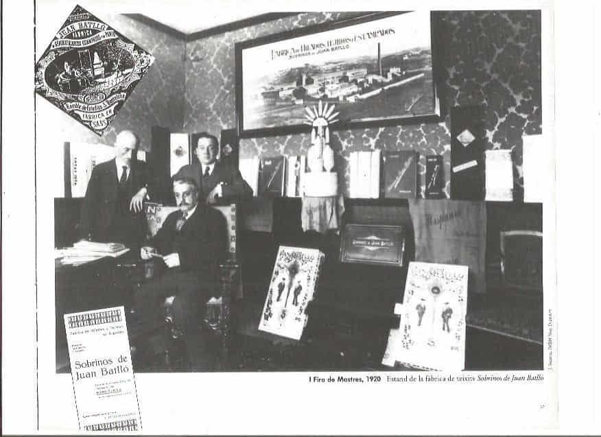 LAMINA V02356: I Fira de Mostres 1920. Estand de Sobrinos de Juan Batllo