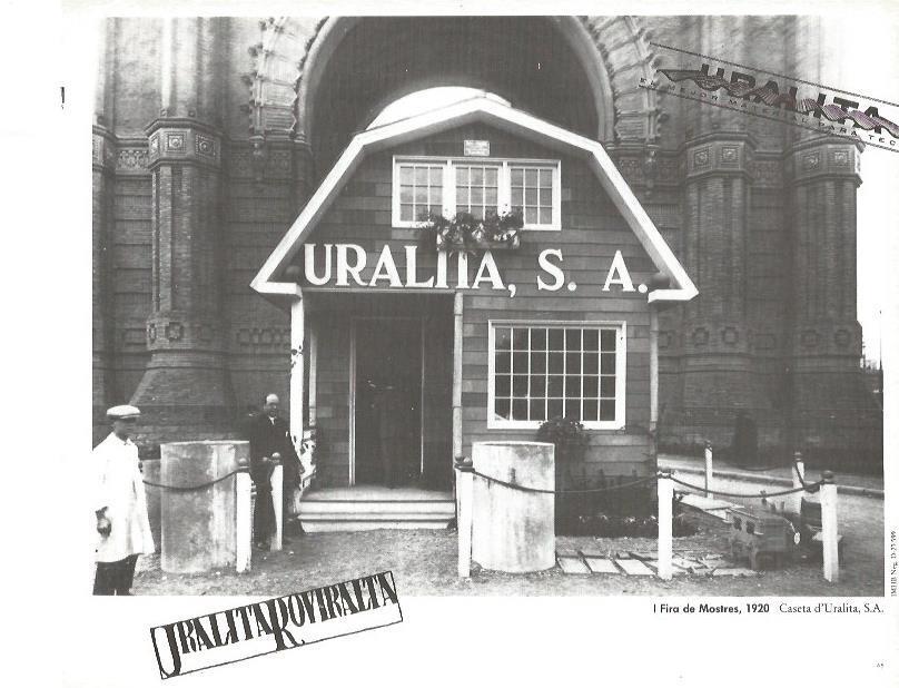 LAMINA V02369: I Fira de Mostres 1920. Caseta Uralita, SA