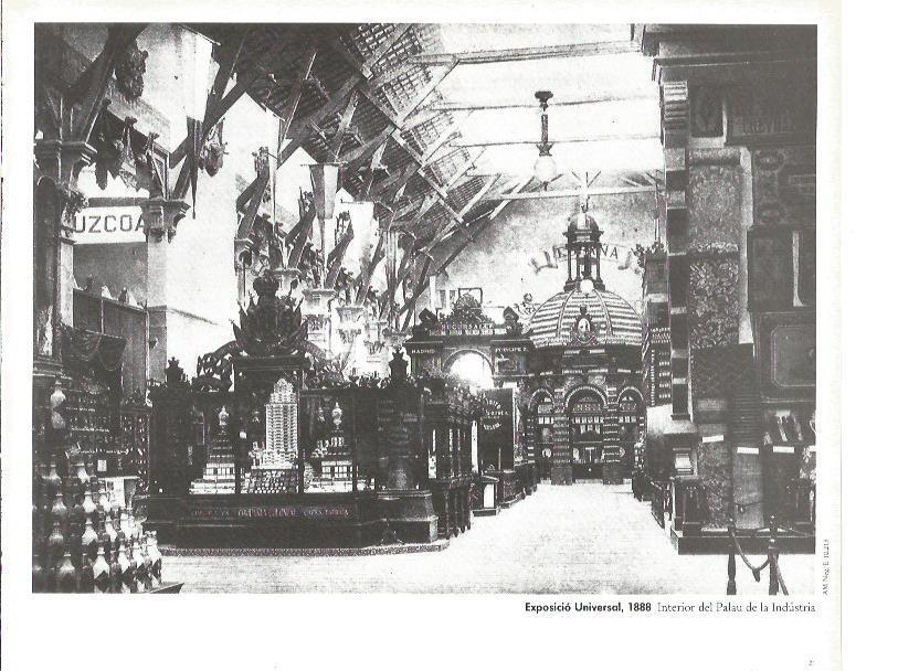 LAMINA V02348: Exposicio Universal 1888. Estands en el Palacio de Industria