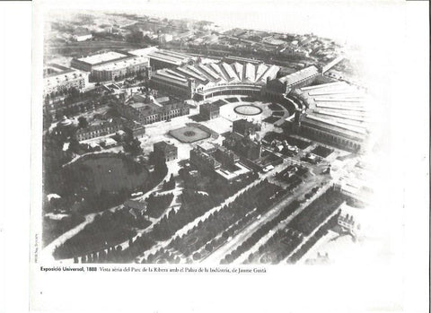 LAMINA V02341: Exposicio Universal 1888. Vista aerea del Parc de la Ribera