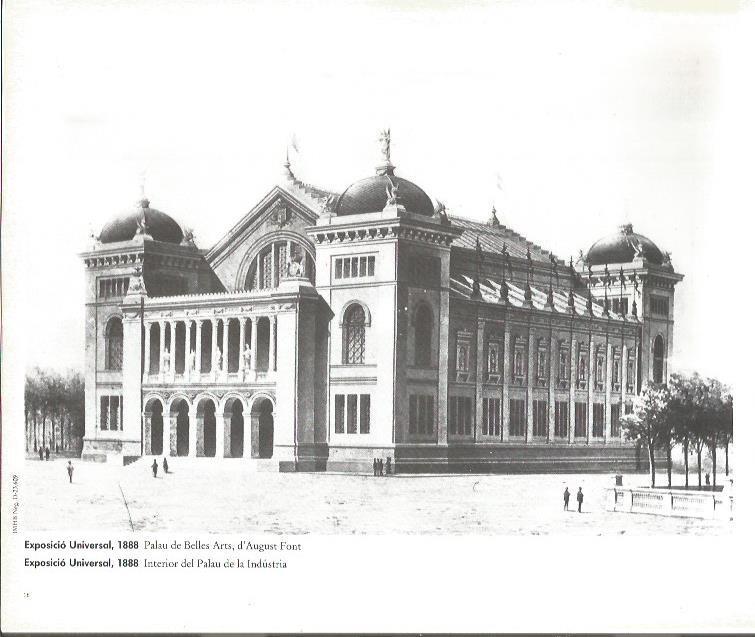 LAMINA V02344: Exposicio Universal 1888. Palacio de Bellas Artes de August Font