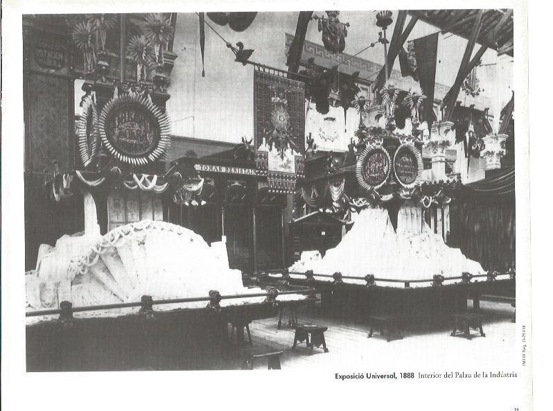 LAMINA V02347: Exposicio Universal 1888. Vista interior Palacio de Industria