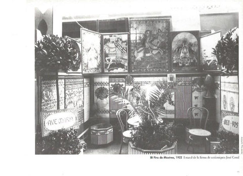 LAMINA V02378: III Fira de Mostres 1922. Estand Ceramicas Jose Coral