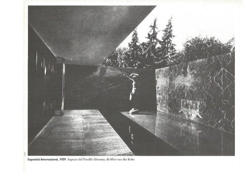 LAMINA V02410: Exposicio Internacional 1929. Interior pabellon aleman por Mies van der Rohe