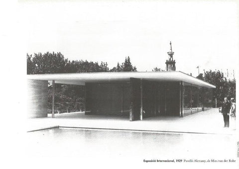 LAMINA V02411: Exposicio Internacional 1929. Pabellon aleman por Mies van del Rohe