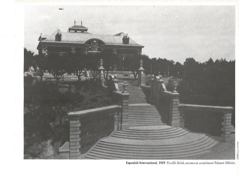 LAMINA V02413: Exposicio Internacional 1929. Pabellon Real actualmente Palacete Albeniz