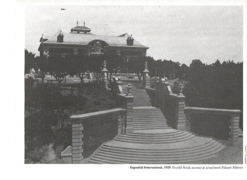 LAMINA V02413: Exposicio Internacional 1929. Pabellon Real actualmente Palacete Albeniz