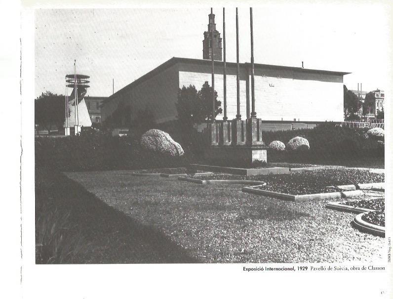 LAMINA V02414: Exposicio Internacional 1929. Pabellon de Suecia por Classon