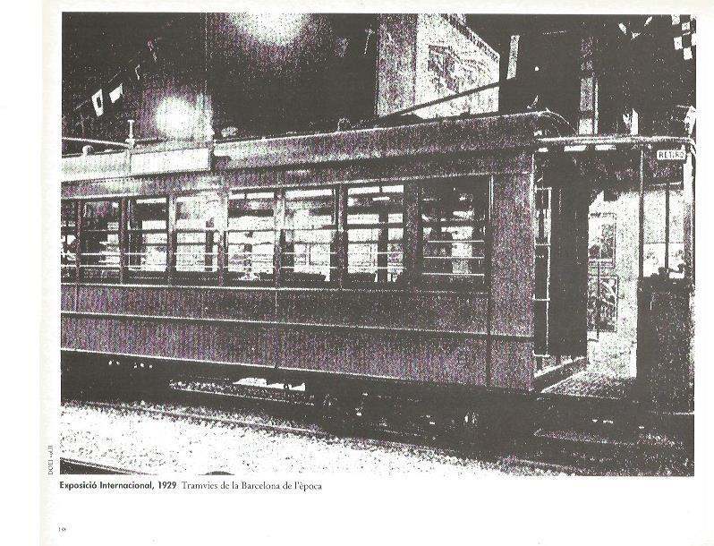 LAMINA V02421: Exposicio Internacional 1929. Tranvia de la epoca