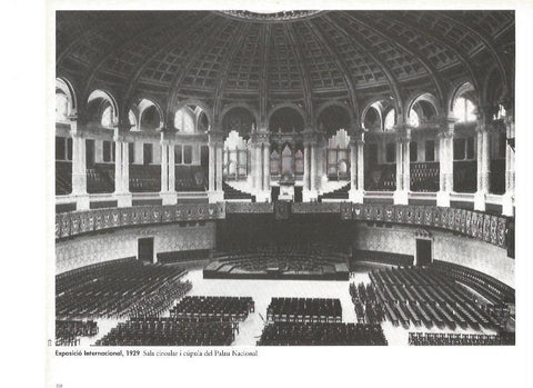 LAMINA V02428: Exposicio Internacional 1929. Sala y cupula del Palau Nacional