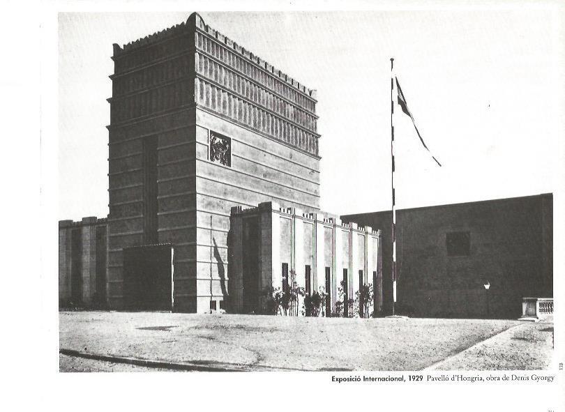 LAMINA V02429: Exposicio Internacional 1929. Pabellon de Hungria por D. Gyorgy