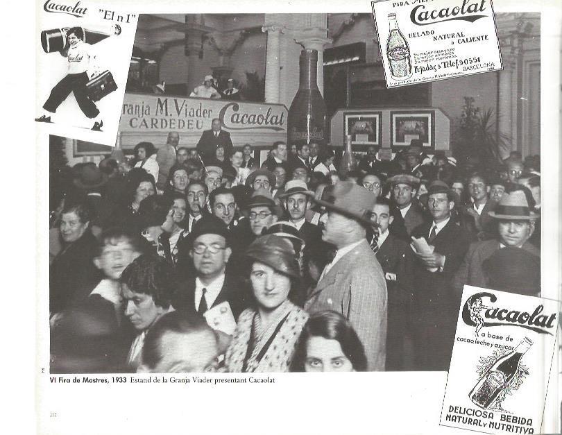 LAMINA V02432: VI Fira de Mostres 1933. Estand Granja Viader presentado Cacaolat