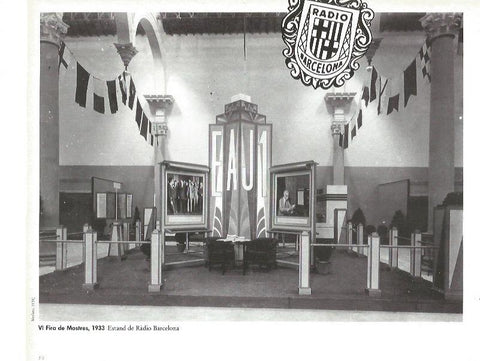 LAMINA V02433: VI Fira de Mostres 1933. Estand Radio Barcelona