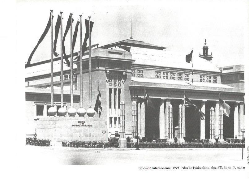 LAMINA V02406: Exposicio Internacional 1929. Palacio de Proyecciones por E. Bona y F. Aznar